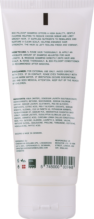 100% Veganes stärkendes Shampoo für Frauen - Scandinavian Biolabs Hair Strength Shampoo — Bild N2