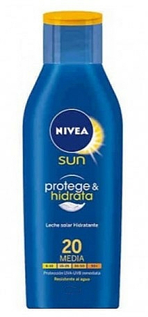 Feuchtigkeitsspendende Sonnenschutzlotion für den Körper SPF 20 - Nivea Sun Protect And Moisture Lotion SPF 20 — Bild N1