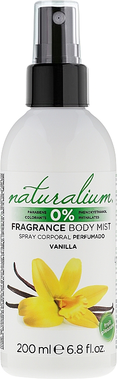 Parfümiertes Körperspray mit Vanilleduft - Naturalium Vainilla Body Mist — Bild N1