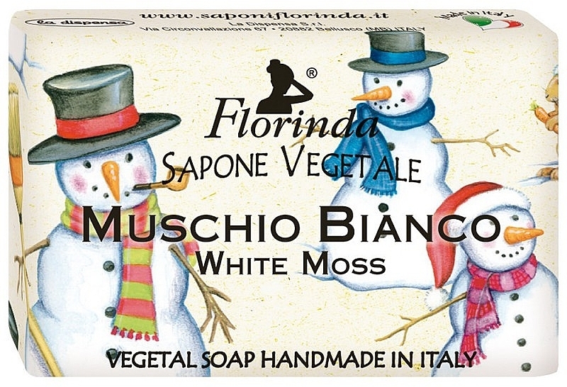 Pflanzenseife - Florinda Special Christmas White Moss Vegetal Soap Bar  — Bild N1