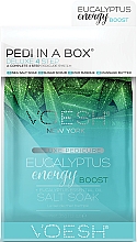 Düfte, Parfümerie und Kosmetik 4-stufige Eucalyptus Fußpflege - Voesh Pedi In A Box Deluxe 4in1 Pedicure Eucalyptus Energy Boost (1. Meer Badesalz, 2. Zuckerpeeling, 3. Schlammmaske, 4. Massagebutter)(35g)