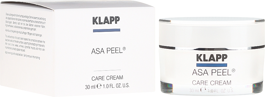 Creme-Peeling für das Gesicht mit Fruchtsäure - Klapp ASA Peel Cream ACA — Bild N1