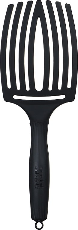 Haarbürste - Olivia Garden Finger Brush Large Black — Bild N4