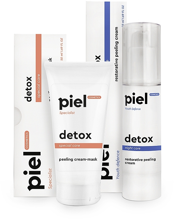 Detox-Set für das Gesicht - Piel Cosmetics (Creme-Maske 50ml + Creme 50ml) — Bild N1