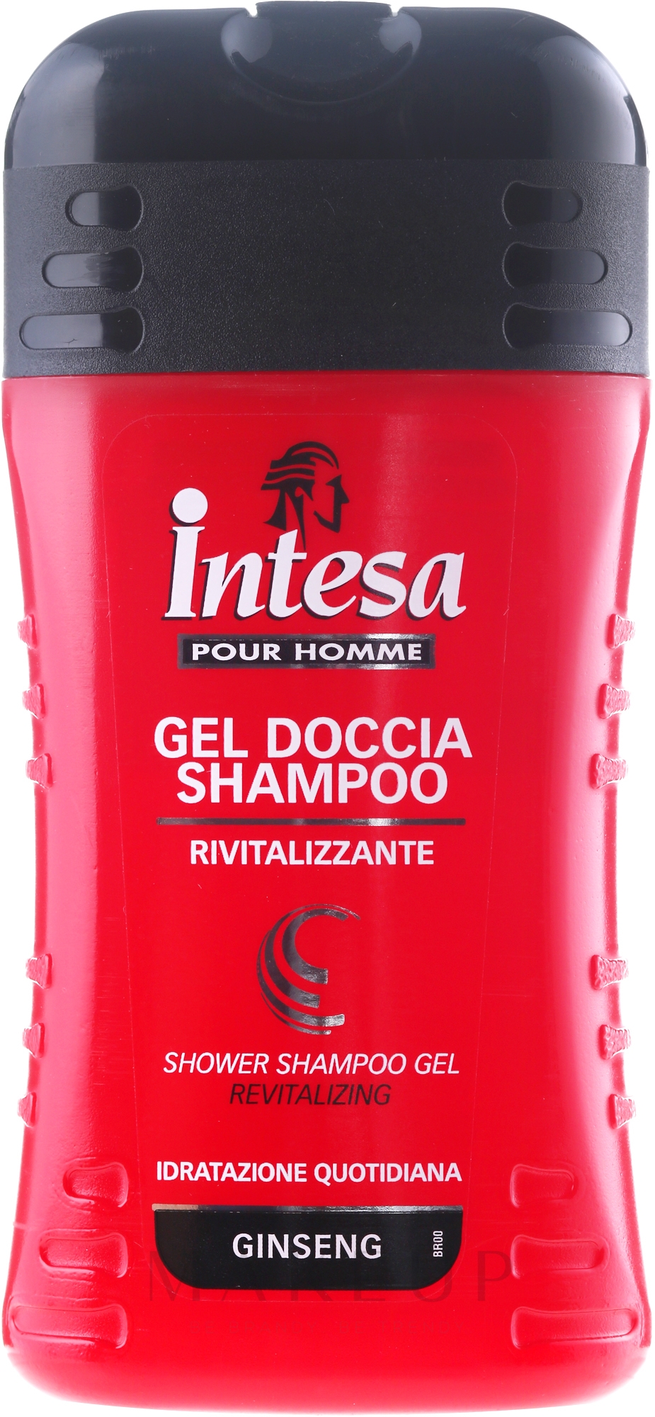Duschgel und Shampoo mit Ginseng - Intesa Classic Black Shower Shampoo Gel Revitalizing — Bild 250 ml