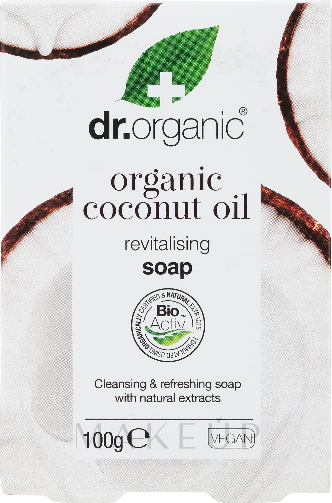 Seife mit Kokosöl - Dr. Organic Bioactive Skincare Organic Virgin Coconut Oil Soap — Bild 100 g