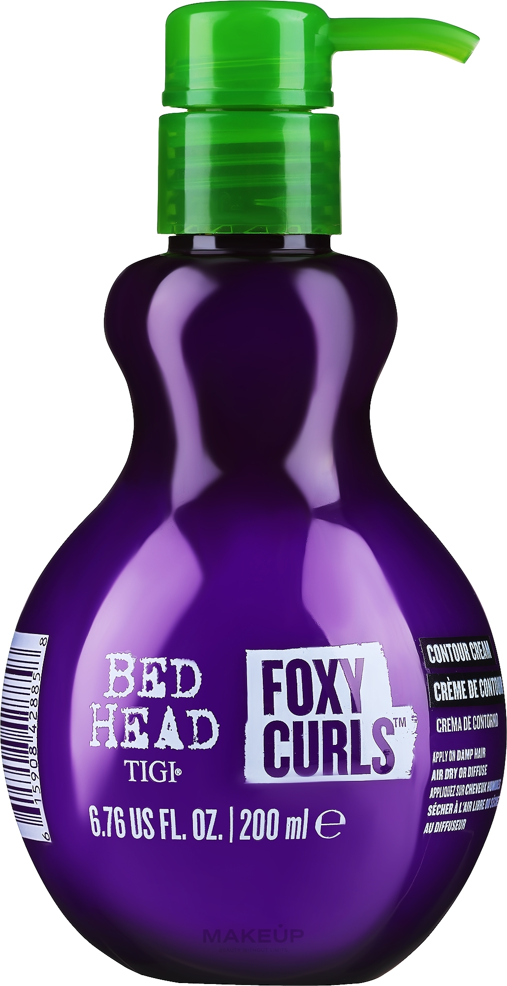 Haarfluid für brüchiges Haar - Tigi Bed Head Foxy Curls Contour Cream — Bild 200 ml