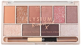 Düfte, Parfümerie und Kosmetik Lidschattenpalette - MUA 10 Shade Eyeshadow Palette Elysium Remastered