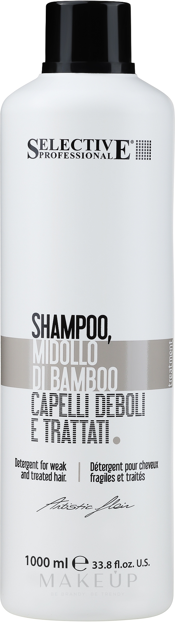 Nährendes Shampoo für trockenes und geschädigtes Haar - Selective Professional Midollo Shampoo — Bild 1000 ml