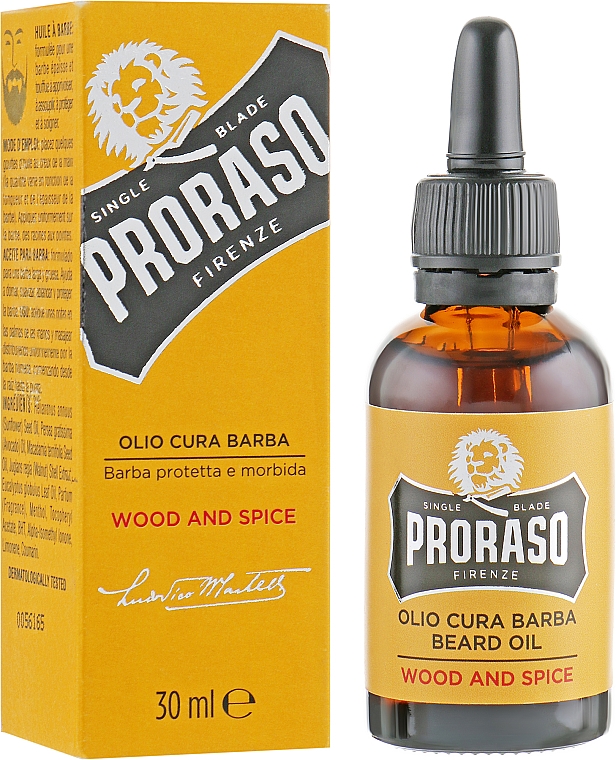 Bartöl mit Gewürz- und Holzduft - Proraso Wood and Spice Smooth and Protect Oil — Bild N2