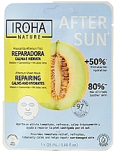 Beruhigende und feuchtigkeitsspendende Gesichtsmaske mit Melone - Iroha Repairing Calms And Hydrates Melon After Sun Sheet Mask — Bild N1