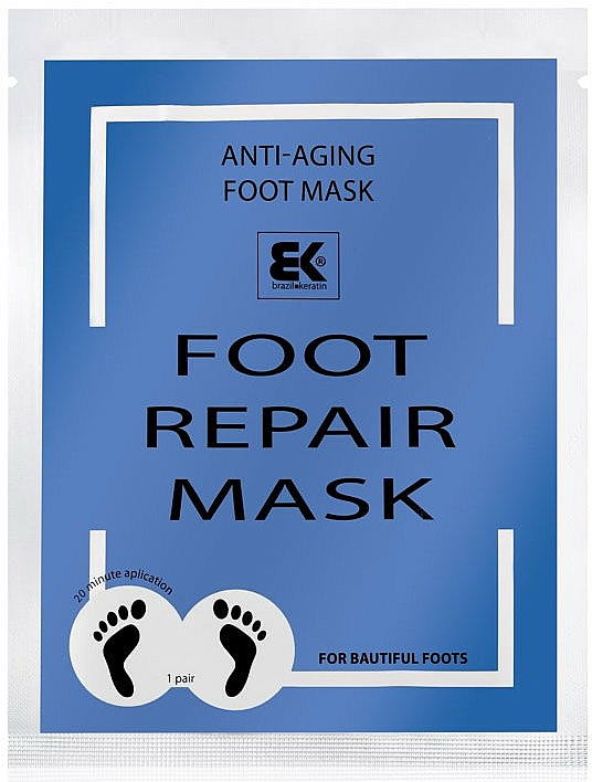 Feuchtigkeitsspendende Anti-Aging Fußmaske in Socken - Brazil Keratin Foot Rapair Mask — Bild N1