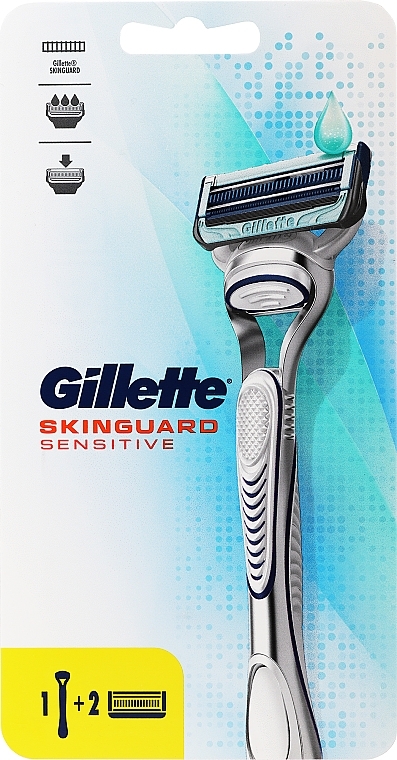 Rasierer mit 2 Ersatzklingen - Gillette SkinGuard Sensitive — Bild N1