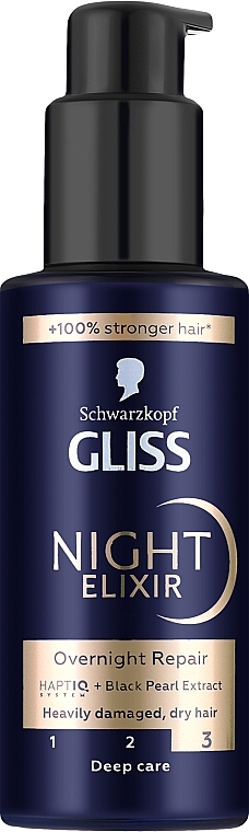 Elixier für stark geschädigtes Haar - Gliss Hair Repair Night Elixir Overnight Repair — Bild N1