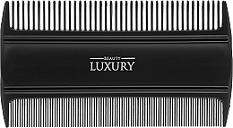 Düfte, Parfümerie und Kosmetik Doppelseitiger Haarkamm HC-9815 schwarz - Beauty LUXURY