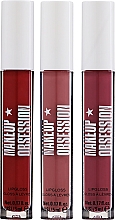 Düfte, Parfümerie und Kosmetik Lippenpflegeset - Makeup Obsession Be Passionate About Lip Gloss Collection (Lipgloss 3x5ml)
