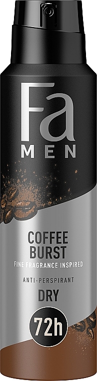 Deospray Antitranspirant Kaffeeexplosion - Fa Men Coffee Burst Anti-Perspirant 72H — Bild N1