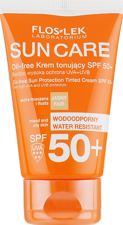 Tonisierende Sonnenschutzcreme für fettige und Mischhaut SPF 50+ - Floslek Sun Protection Cream SPF50+ — Bild N2