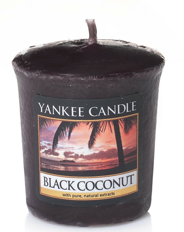 Votivkerze Black Coconut - Yankee Candle Black Coconut Sampler Votive — Bild N1