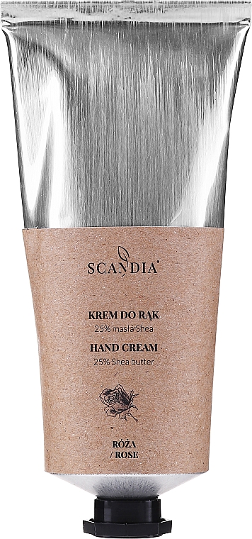 Handcreme mit Rose - Scandia Cosmetics Hand Cream 25% Shea Rose — Bild N1