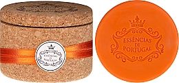 Düfte, Parfümerie und Kosmetik Naturseife Orange in Schmuck-Box - Essencias de Portugal Cork Jewel-Keeper Orange Soap Tradition Collection