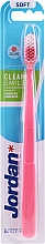 Düfte, Parfümerie und Kosmetik Zahnbürste Clean Smile weich weiß-rosa - Jordan Clean Smile Soft