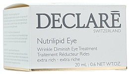 Düfte, Parfümerie und Kosmetik Reichhaltige glättende und straffende Anti-Falten Augenkonturcreme - Declare Nutrilipid Wrinkle Diminish Eye Treatment