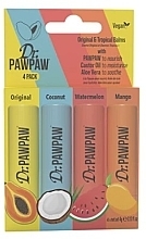 Set - Dr. PAWPAW Original & Tropical Balms (lip/balm/4g*4) — Bild N1