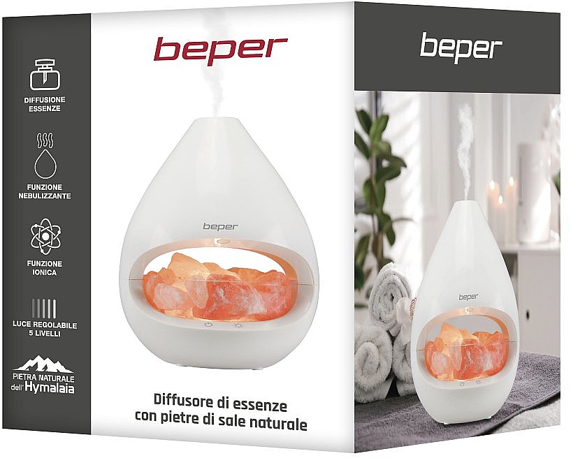 Aromadiffusor mit natürlichen Salzsteinen - Beper Aroma Diffuser With Natural Salt Stones — Bild N4