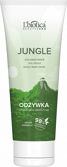 Feuchtigkeitsspendende Haarspülung Jungle mit pflanzlichen Ölen und Acai-Extrakt - L'biotica Beauty Land Jungle Hair Conditioner — Bild N1