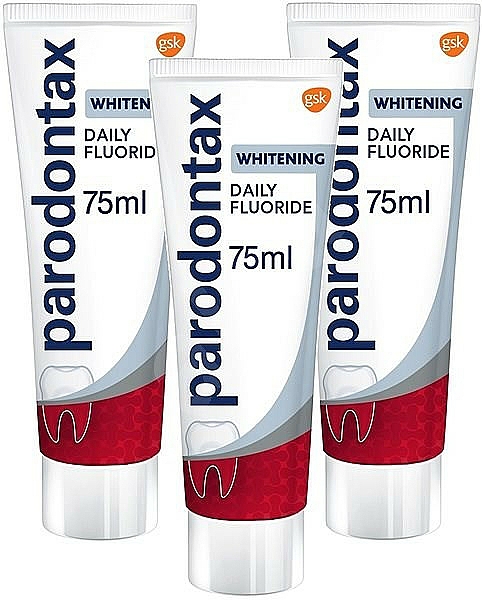 Zahnpasta-Set - Parodontax Whitening Toothpaste (Aufhellende Zahnpasta 3x75ml) — Bild N1