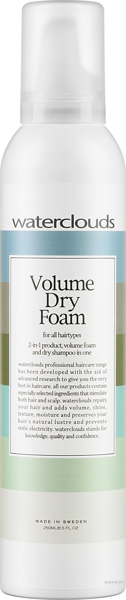 2in1 Haarschaum und trockenes Shampoo für mehr Volumen - Waterclouds Volume Dry Foam — Bild 250 ml