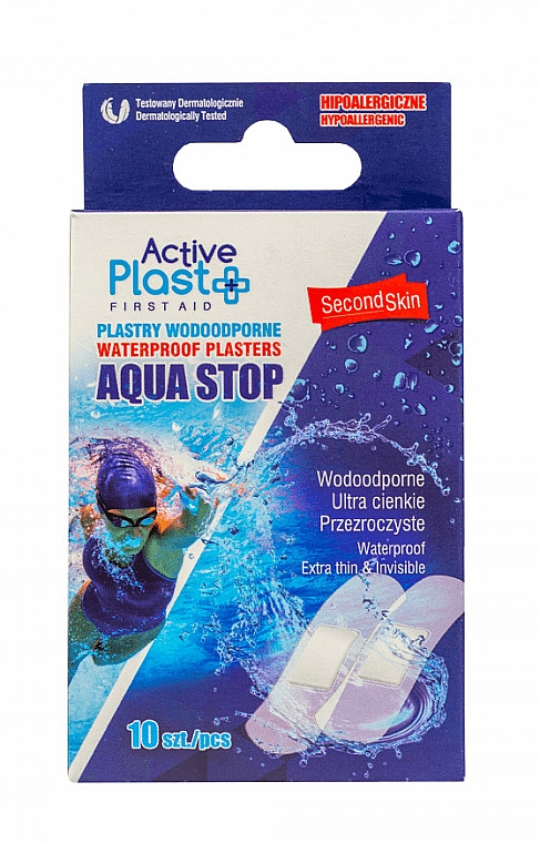 Wasserfeste Pflaster 10 St. - Ntrade Active Plast First Aid Waterproof Plasters — Bild N1