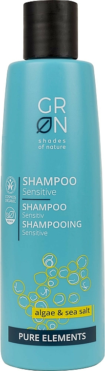 Shampoo mit Algen und Meersalz für sensibles Haar - GRN Pure Elements Sensitive Algae & Sea Salt Shampoo — Bild N1