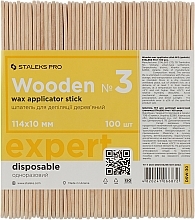 Düfte, Parfümerie und Kosmetik Enthaarungsspatel aus Holz Nr. 3 100 Stück - Staleks Pro Wooden Wax Applicator Stick №3