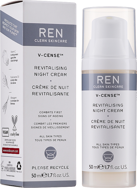 Revitalisierende Anti-Aging Nachtcreme - Ren V-Cense Revitalising Night Cream — Bild N2