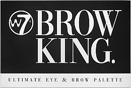 Düfte, Parfümerie und Kosmetik Augen- und Augenbrauenpalette - W7 Brow King Ultimate Eye and Brow Palette