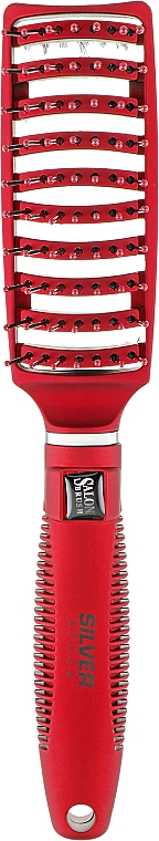 Haarbürste PP-0058-P rot - Silver Style — Bild N1