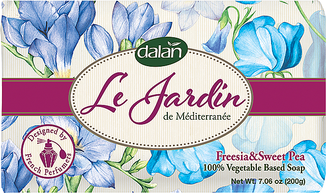 Parfümierte Seife Dalan Le Jardin Freesie und süße Nuss 200 g - Dalan Le Jardin Freesia & Sweet Pea Soap — Bild N1