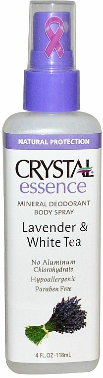 Körperspray-Deodorant mit Lavendel- und Weißteeduft - Crystal Essence Deodorant Body Spray — Bild N1