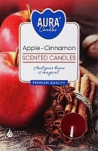 Düfte, Parfümerie und Kosmetik Teekerzen-Set Apfel mit Zimt - Bispol Apple Cinnamon Scented Candles