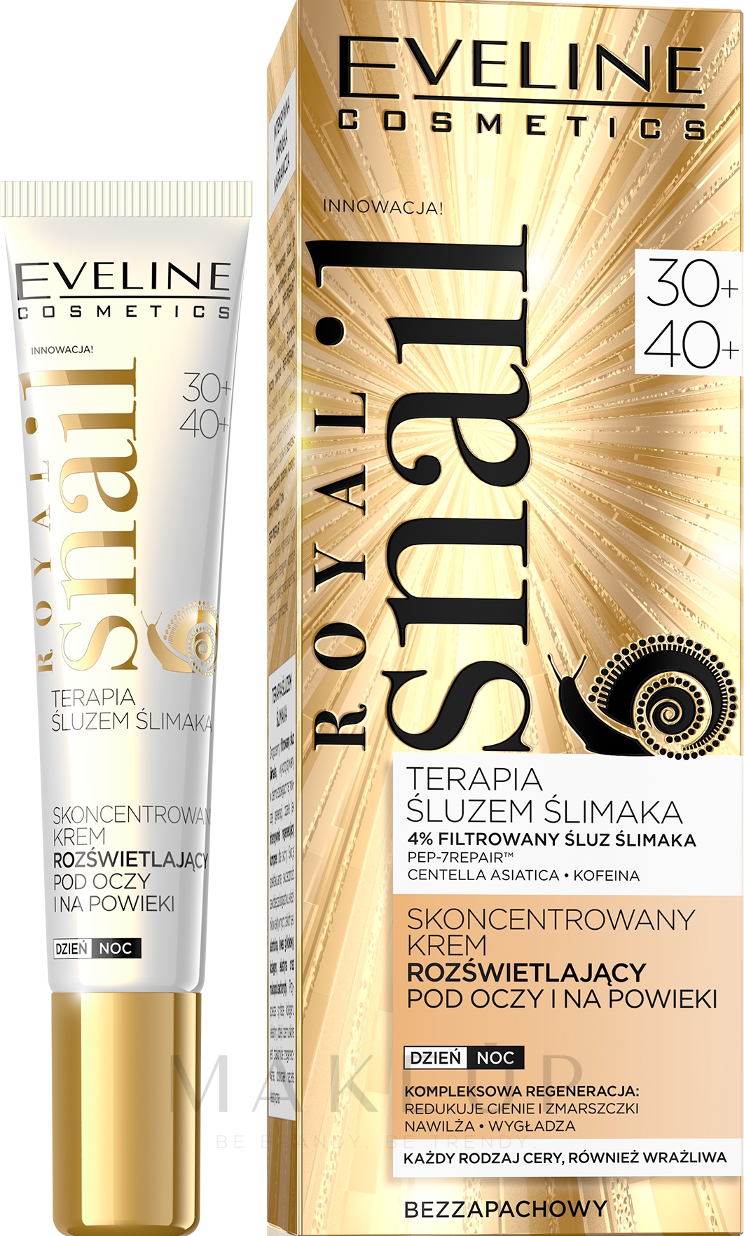 Augenkonturcreme - Eveline Cosmetics Royal Snail 30+/40+ — Bild 20 ml