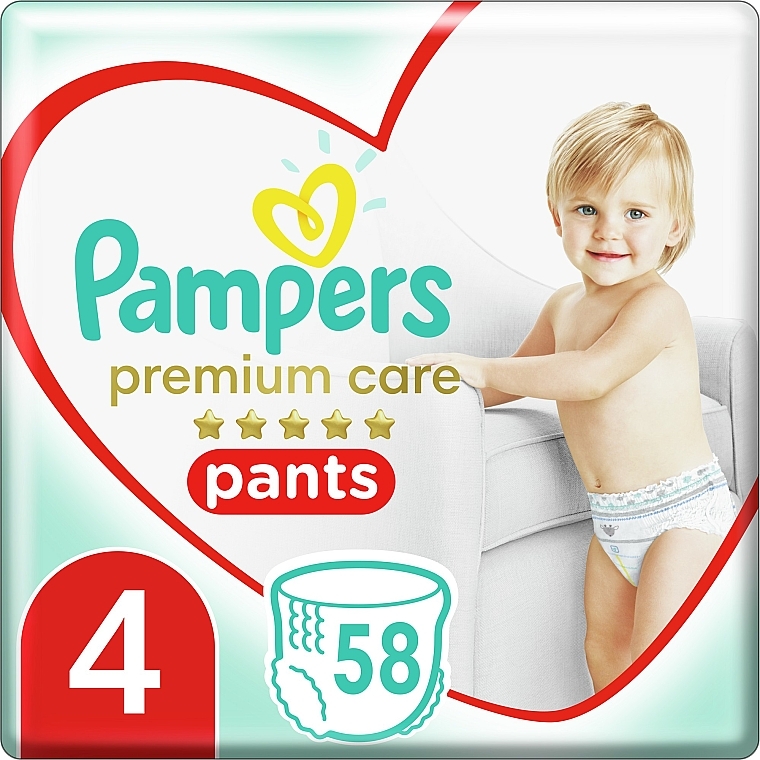Windelhöschen Premium Care Pants 4 (9-15 kg) 58 St. - Pampers  — Bild N1