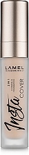 Düfte, Parfümerie und Kosmetik 2in1 flüssiger Gesichts-Concealer und Foundation - Lamel Professional Insta Cover Conceal