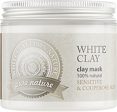 Düfte, Parfümerie und Kosmetik Weiße kosmetische Tonerde für empfindliche und zu Couperose neigende Haut - Organique Argillotherapy White Clay