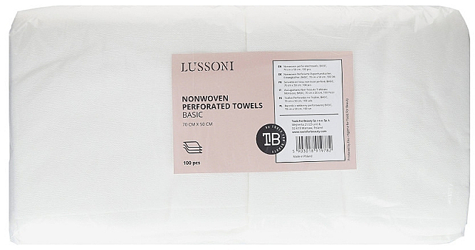 Perforierte, nicht gewebte Einwegtücher Basic 70x50 cm - Lussoni Nonwoven Perforated Towels — Bild N1