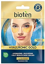 Düfte, Parfümerie und Kosmetik Hydrogel-Augenpatches - Bioten Hyaluronic Gold Hydrogel Eye Patches