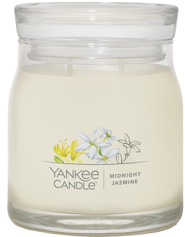 Duftkerze im Glas Mitternachtsjasmin mit 2 Dochten - Yankee Candle Midnight Jasmine — Bild N1