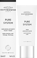 Feuchtigkeitsspendende und mattierende Gesichtspflege mit Samenöl - Institut Esthederm Pure System Pure Control Care — Bild N2