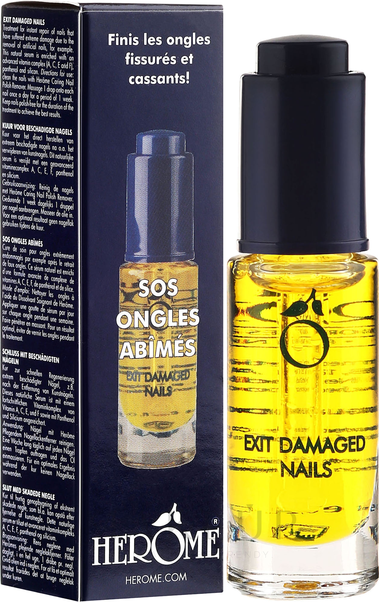 Pflegendes Öl für geschädigte Nägel - Herome Exit Damaged Nails — Bild 7 ml